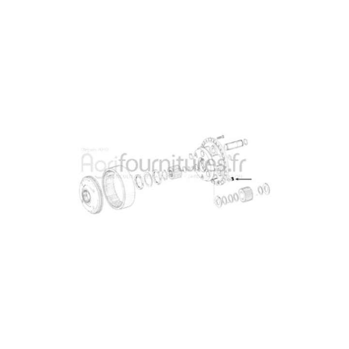 Bouchon m18 x 1.5 réducteur pont avant 4M Bepco 25/6438-5 pour tracteur
