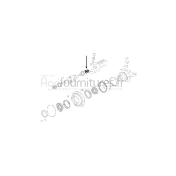 Bague Ø 37 x 41 x 26 mm cardan pont avant 4M Bepco 24/6462-3 pour tracteur