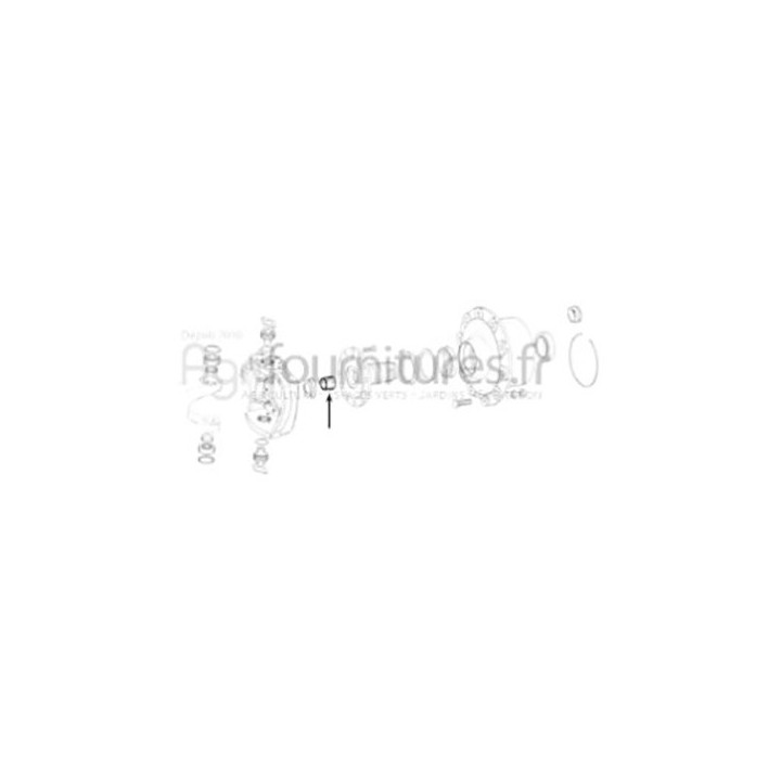 Bague Ø 32 x 28 x 29.7 mm cardan pont avant 4M Bepco 25/6462-9 pour tracteur