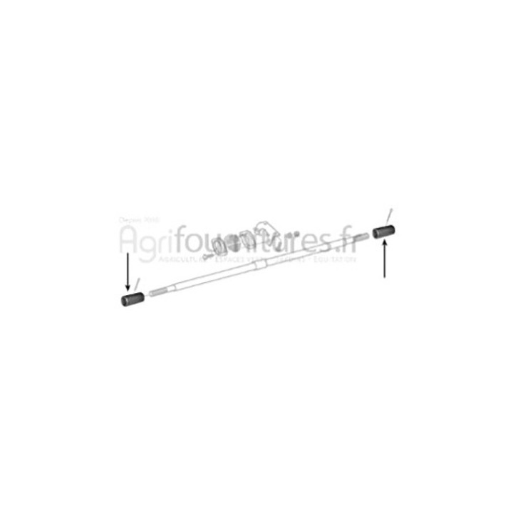 Manchon l. 112 mm - 1''3/8 - z 6 pont avant 4M Bepco 30/6492-1 pour tracteur