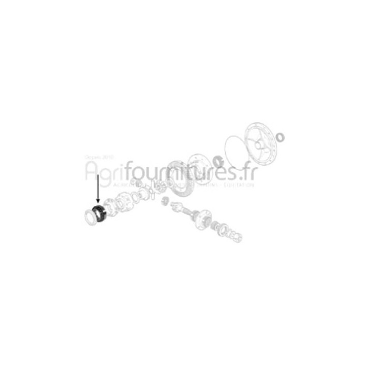 Roulement a roul. coniques Ø 108 x 158.75 x 24 mm différentiel pont arrière Bepco 30/352-2