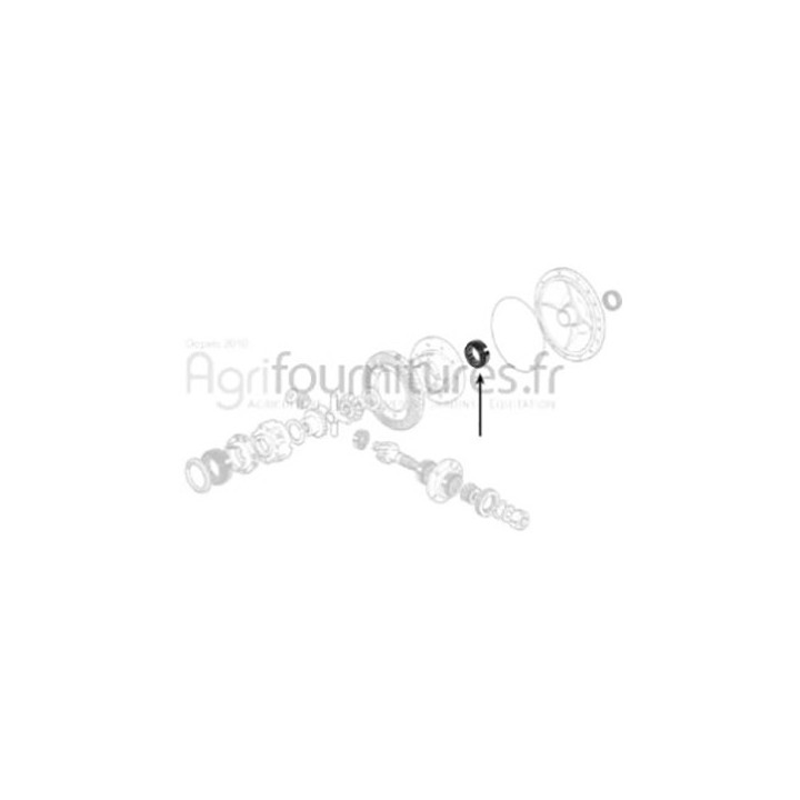 Roulement a roul. coniques Ø 73.03 x 112.71 x 25.40 mm différentiel pont arrière Bepco 30/372-24