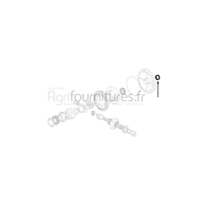 Bague d'étanchéité Ø 54 x 81 x 21 mm trompette pont arrière Bepco 30/358-1 pour chargeur