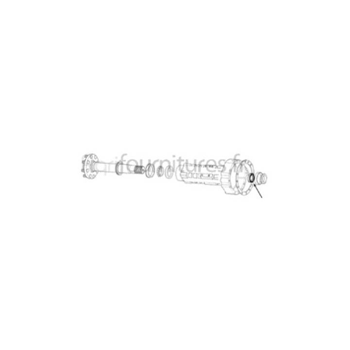 Bague d'étanchéité Ø 69.85 x 88.90 x 9.53 mm trompette pont arrière Bepco 25/376-8