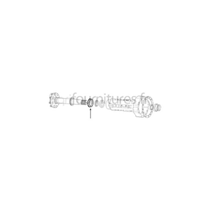 Bague d'étanchéité Ø 92 x 122 x 9.9 mm trompette pont arrière Bepco 25/371-13