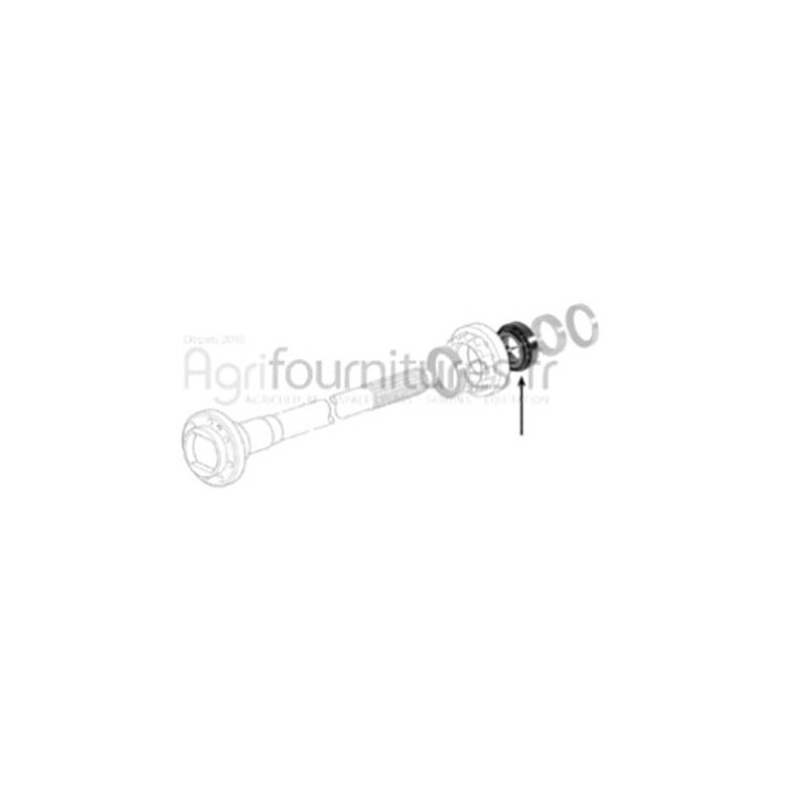 Roulement a roul. coniques Ø 57 x 104.7 x 24.6 mm trompette pont arrière Bepco 30/372-1