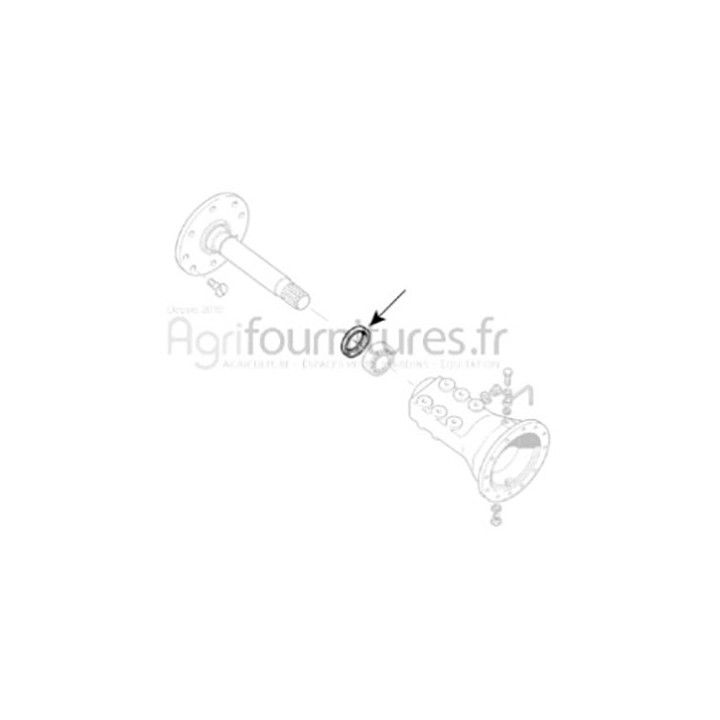 Bague d'étanchéité Ø 90 x 130 x 13 mm trompette pont arrière Bepco 25/371-16