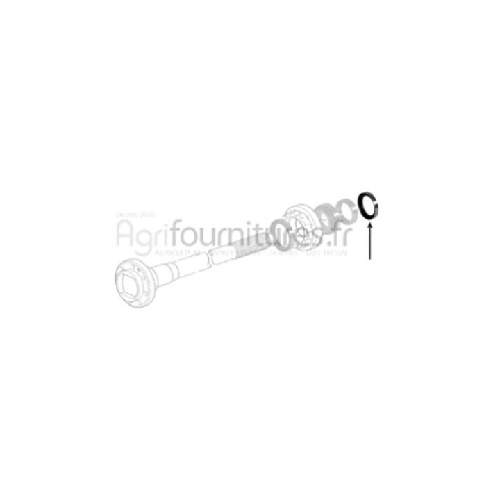 Bague d'étanchéité Ø 53.5 x 73.2 x 12.8 mm trompette pont arrière Bepco 30/376-1
