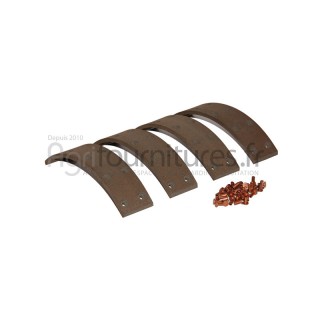 Jeu 4 garnitures frein à tambour Bepco 21/404-11 pour tracteur