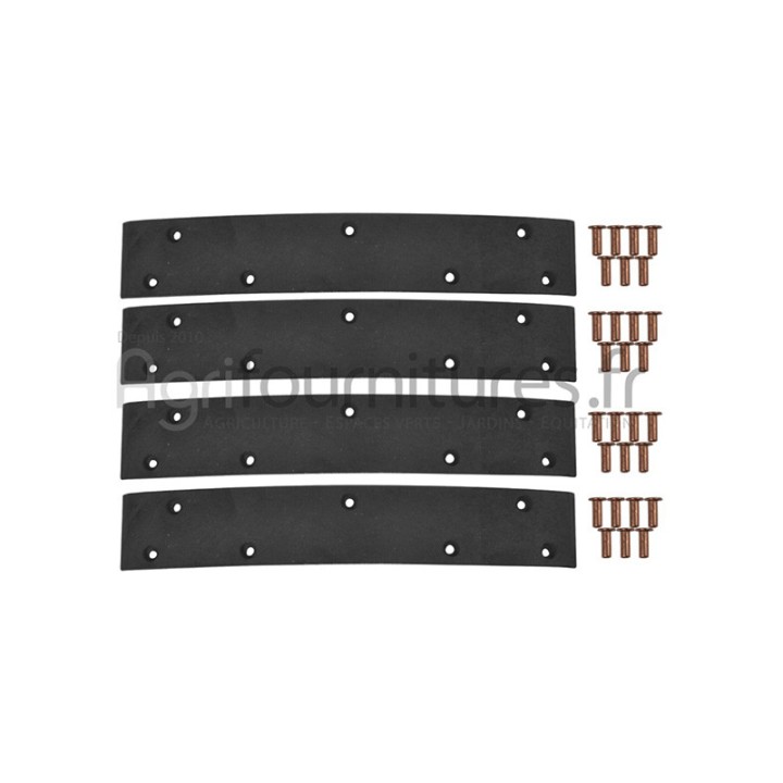 Jeu 4 garnitures frein à tambour Bepco 21/404-8 pour tracteur