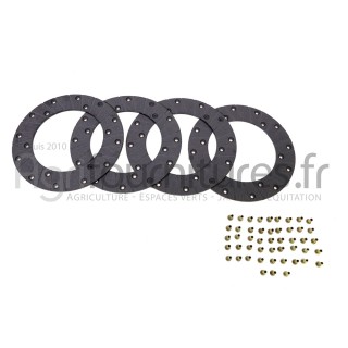 Jeu 4 garnitures de frein à disque Bepco 25/421-18 pour tracteur