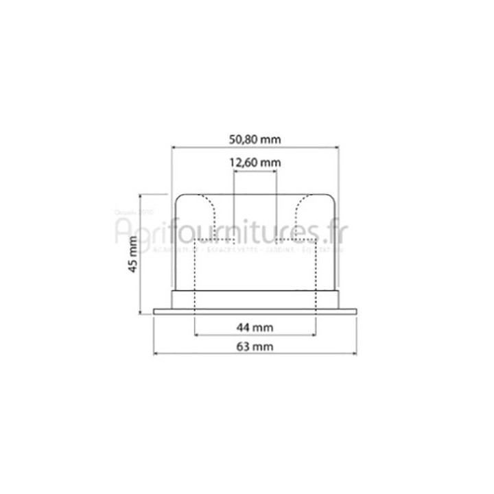 Capuchon de frein à disque bain d'huile Bepco 30/424-1 pour tracteur