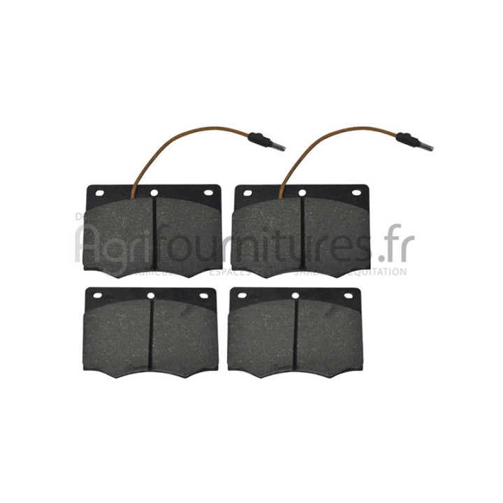 Jeu de 2x2 plaquettes de frein Bepco 28/412-35 pour tracteur