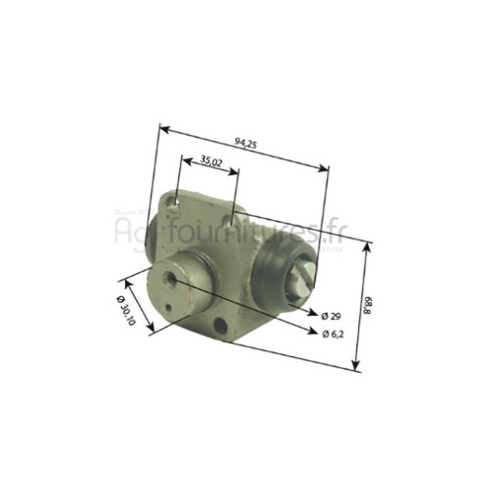 Cylindre récepteur de frein Bepco 27/413-27 pour tracteur