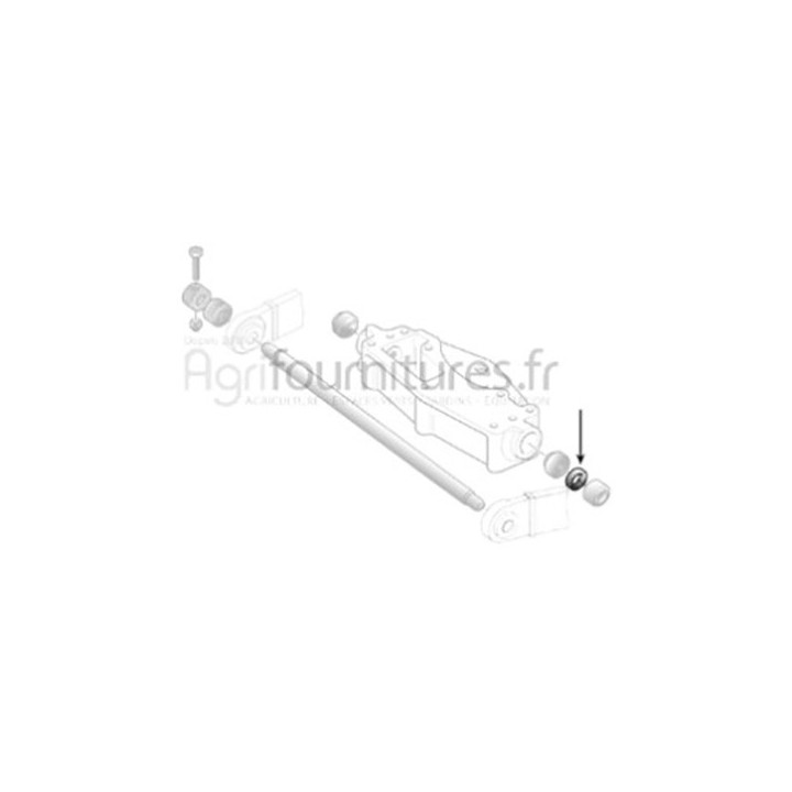 Bourrage 28 x 43 x 14.7 mm arbre de contrôle d'effort Bepco 23/6681-4 pour tracteur