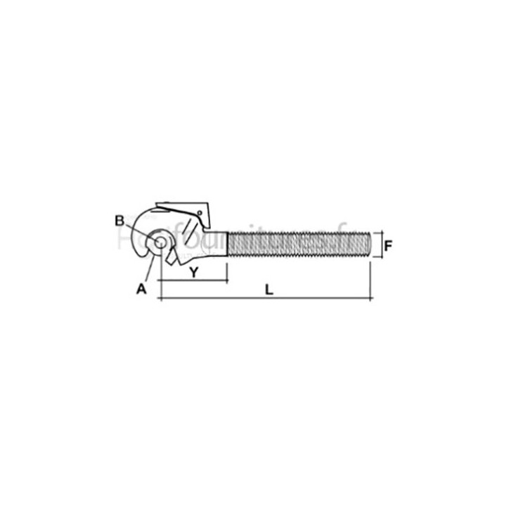 Crochet automatique barre de poussée Bepco 25/711-5 pour tracteur