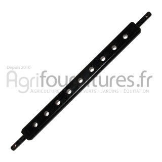 Barre à trous cat.1 - l. 740 mm - 9 trous bras de relevage Bepco 68/8128-011