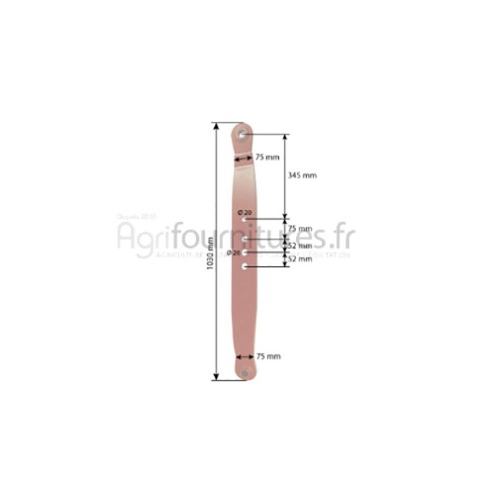 Bras de relevage inférieur cat.2 Bepco 24/712-24 pour tracteur