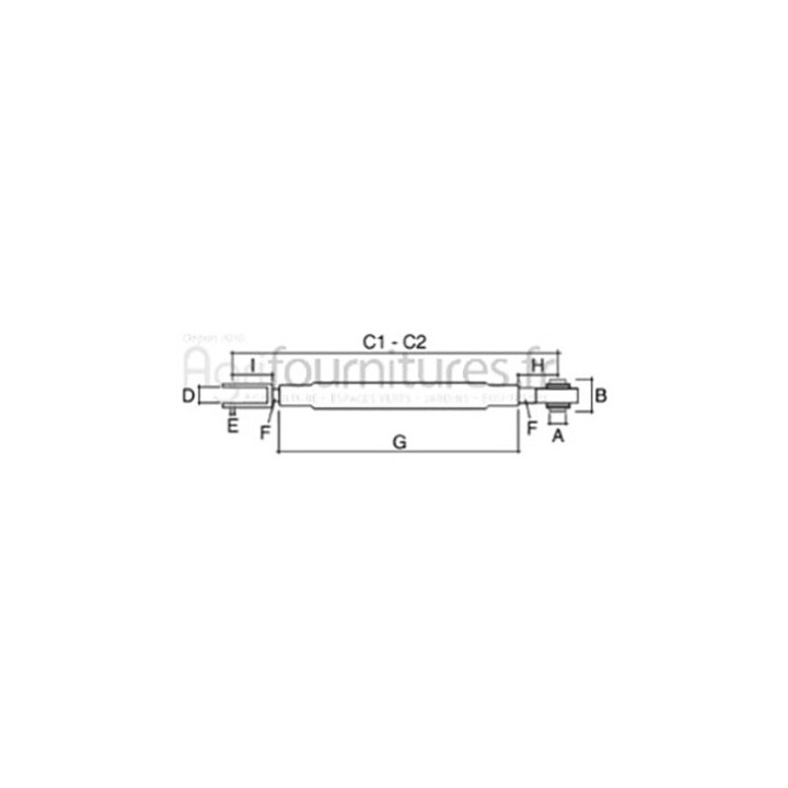 Suspente tirant de relevage Bepco 30/760-40