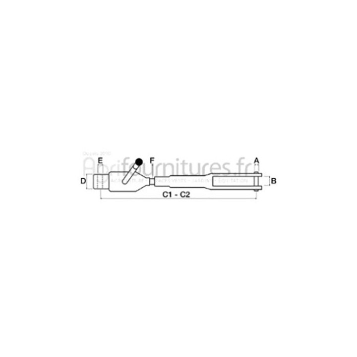 Suspente tirant de relevage Bepco 24/760-18 pour tracteur