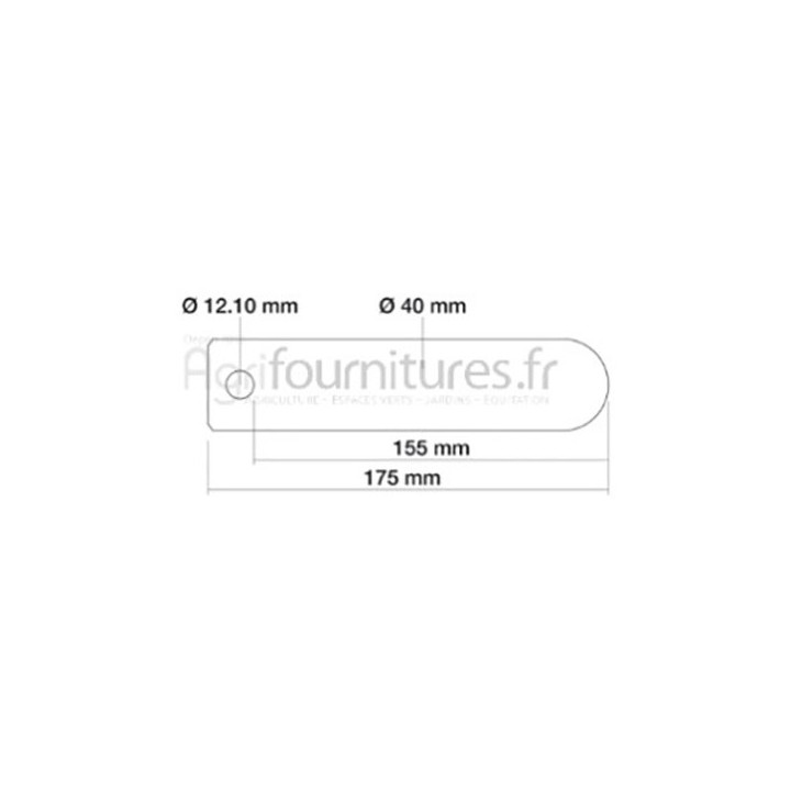 Pivot tirant de relevage Bepco 25/758-7 pour tracteur