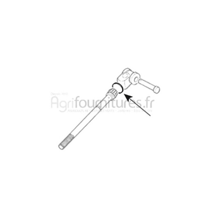 Pastille Ø 44,6 mm - 1-3/4'' tirant de relevage Bepco 30/763-1 pour tracteur