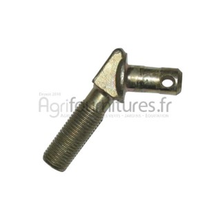 Piton coude filet de 22mm pour stabilisateur Bepco 22/743-16 pour tracteur