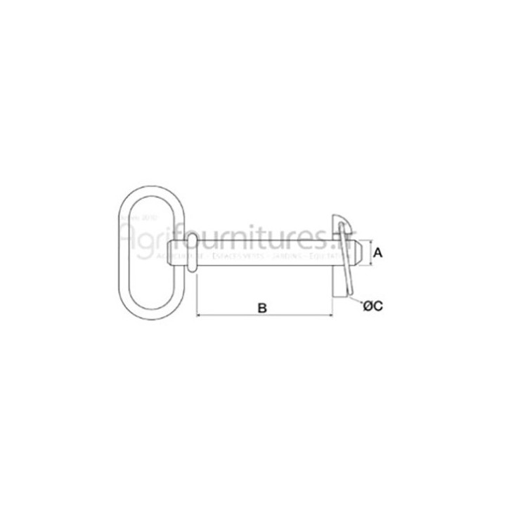 Broche à poignée Ø22 - l162 Bepco 68/8141-220