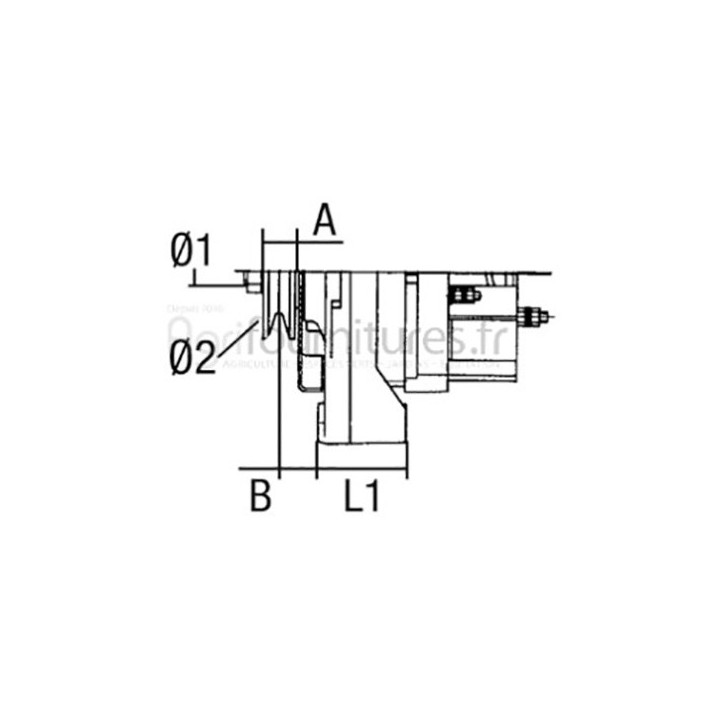 Alternateur 14v - 33a Bepco 62/920-23IS pour tracteur