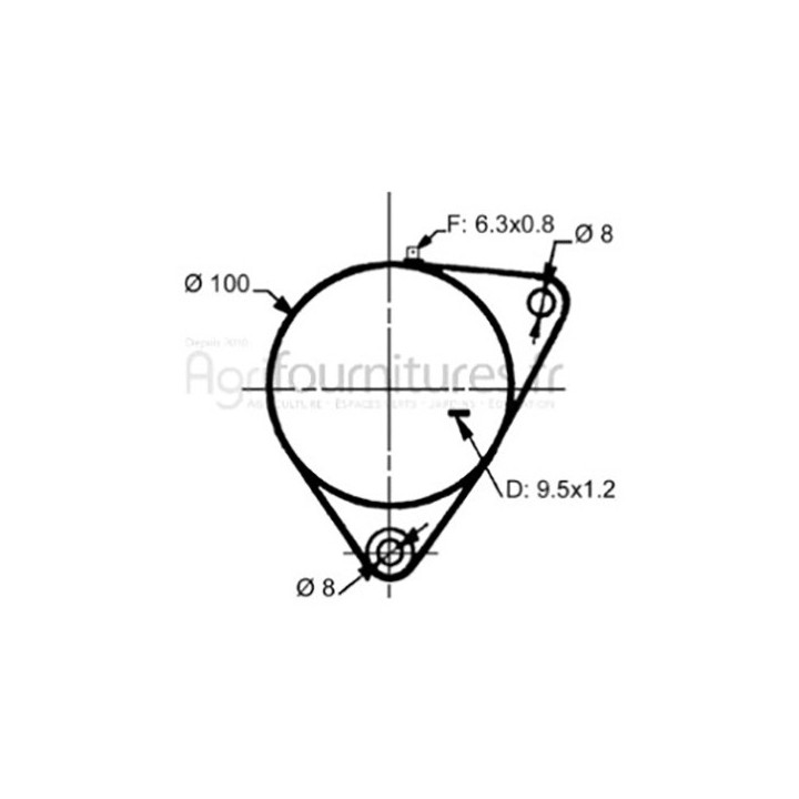 Dynamo 12V - 11a Bepco 62/910-1 pour tracteur