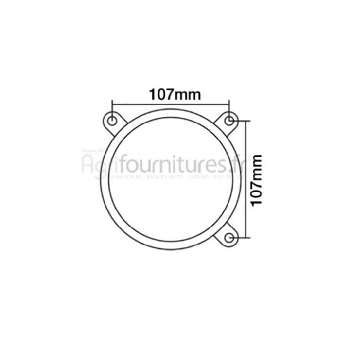 Optique phare avant gauche - conduite à gauche glace plate Bepco 30/181-1 pour tracteur