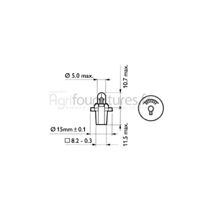 Ampoule 12V Bepco 63/1955-3