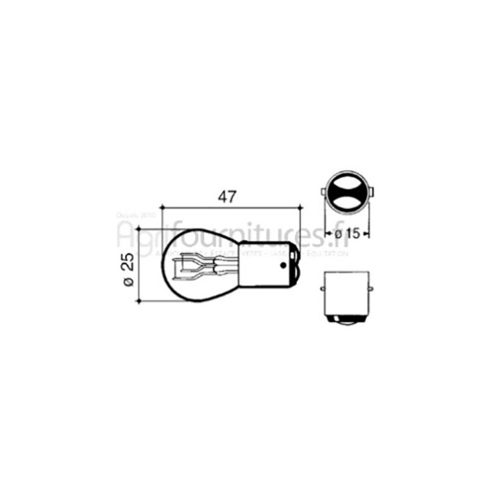 Ampoule (x10) 12V/21/5w Bepco 63/1955-380