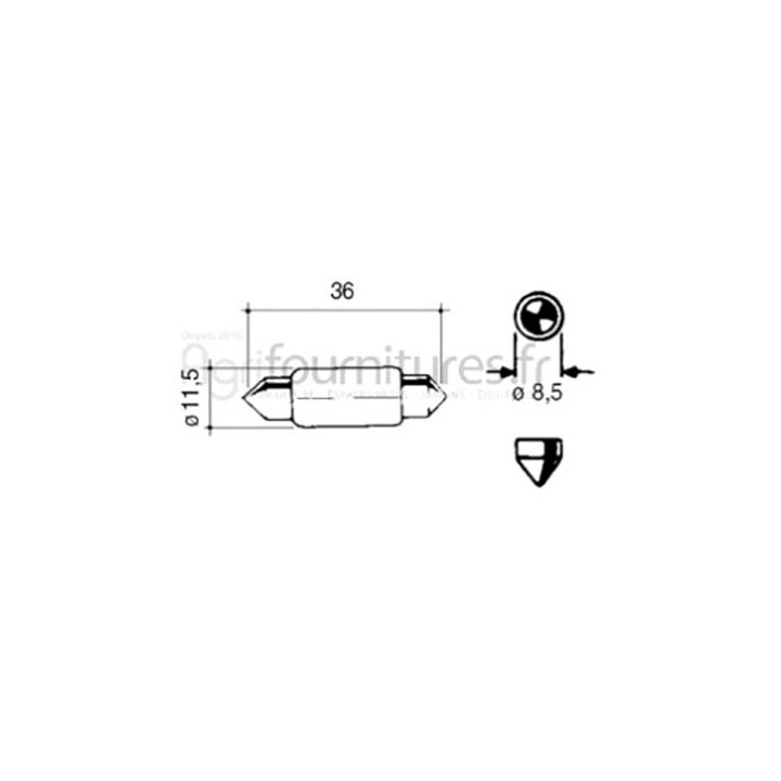 Ampoule 12V Bepco 63/1955-239