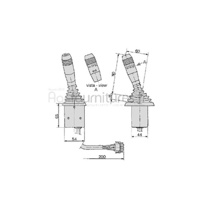 Commutateur multifonction (klaxon-éclairage) Bepco 23/958-15 pour tracteur
