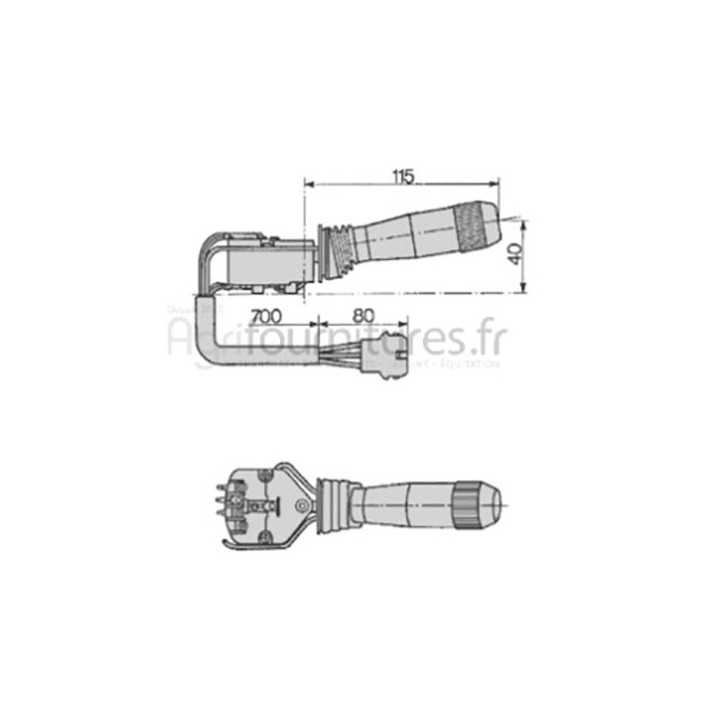 Commutateur multifonction (essuie / lave glace) Bepco 23/958-18 pour tracteur