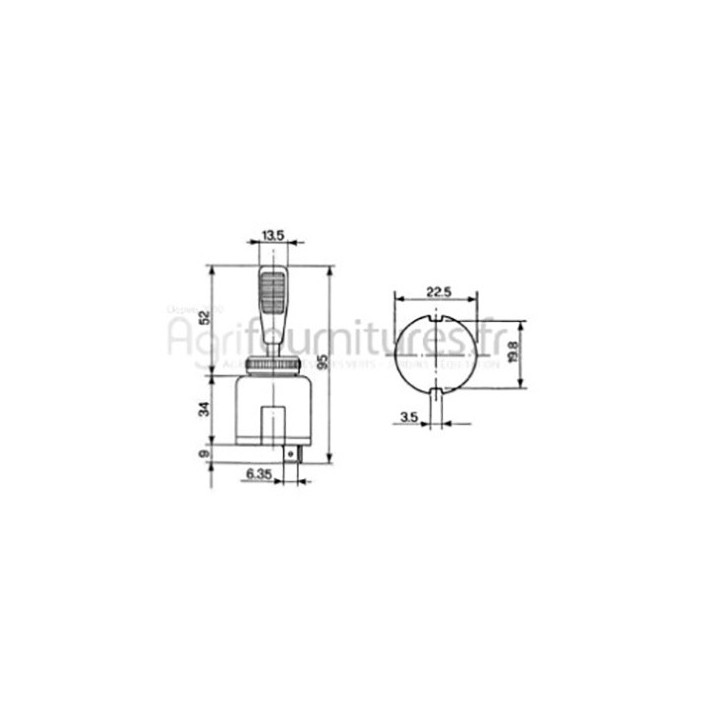 Interrupteur de clignotant Bepco 29/S7649/4