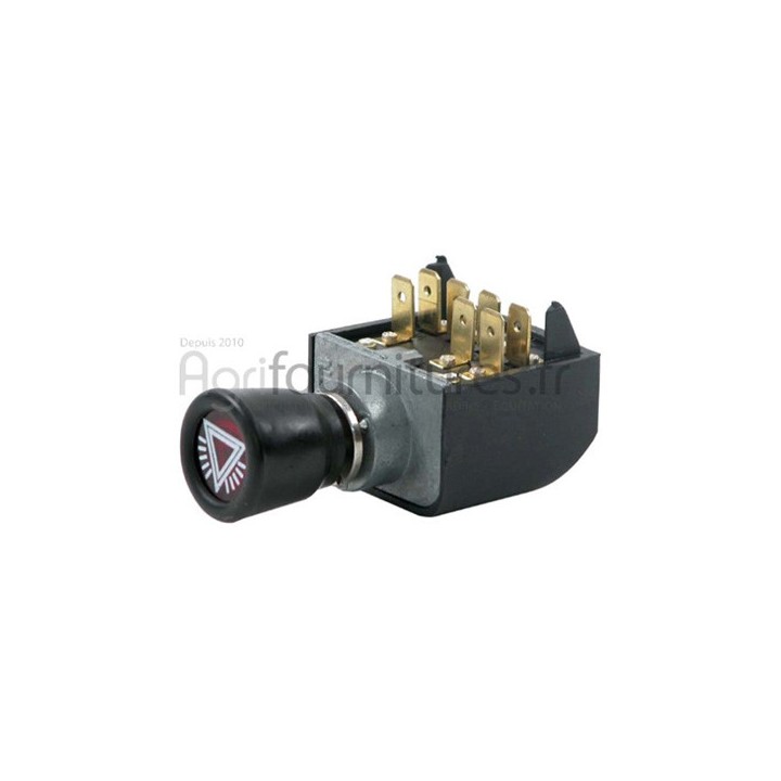Interrupteur 4 feux clignotant Bepco 30/957-1 pour tracteur