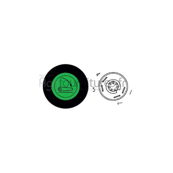 Bouton poussoir descente relevage Bepco 63/1884-17 pour tracteur