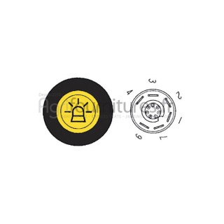 Bouton poussoir gyrophares Bepco 63/1884-7