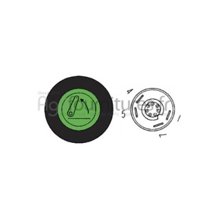 Bouton poussoir montée relevage Bepco 63/1884-16