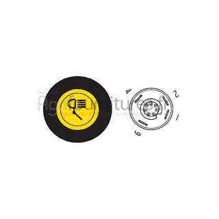 Bouton poussoir phares de travail Bepco 63/1884-35 pour tracteur