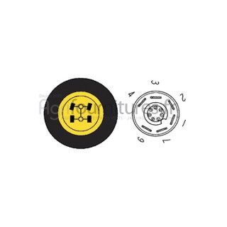 Bouton poussoir enclenchement 4x4 Bepco 63/1884-10 pour tracteur