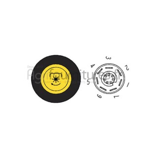 Bouton poussoir prise de force Bepco 63/1884-13 pour tracteur