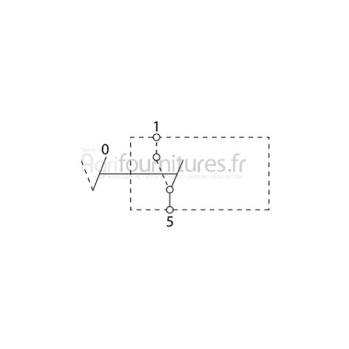 Interrupteur à bascule 2 positions [i-0] Bepco 63/967-8 pour tracteur