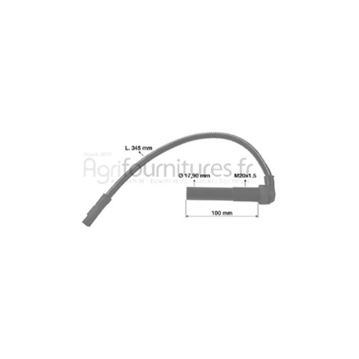 Interrupteur vitesse d'avancement - l  107mm - ± 540 ohm Bepco 30/975-2 pour tracteur