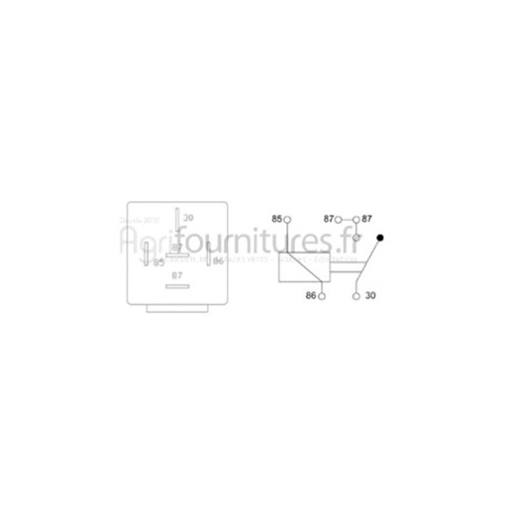 Relais 5 broches 12V 30a Bepco 63/2000-113