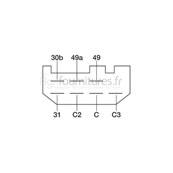 Centrale clignotante Bepco 63/961-9 pour tracteur