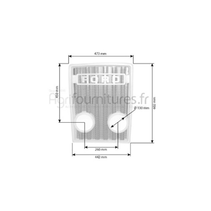 Calandre Bepco 24/841-11 pour tracteur