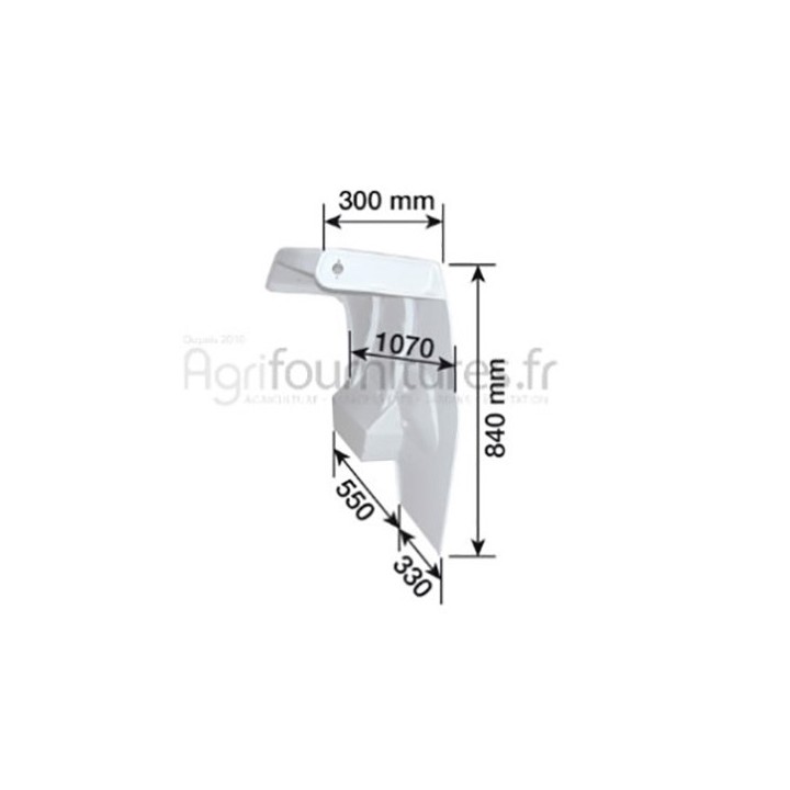 Garde-boue + boite outils droit Bepco 30/844-14 pour tracteur